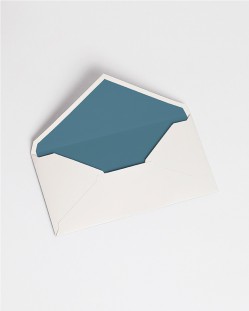 Enveloppes avec doublure "Bleu corail"