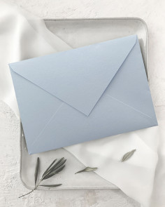 Enveloppe d'invitation de mariage bleu clair